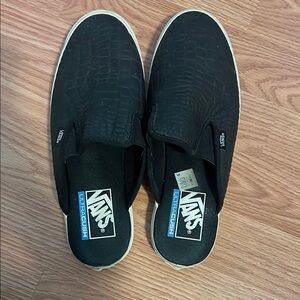Vans Women’s Black Slip-On Shoes Mules